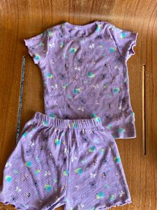 Girls' Purple Pajama Set