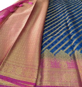 Elegant Striped Saree Sale New