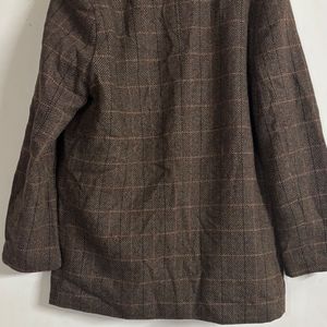 Brown Plaid Blazer
