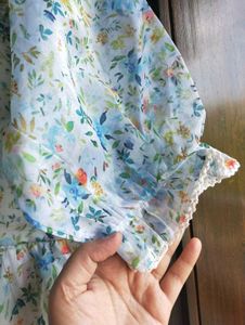 Organza Floral Midi