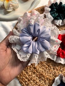 3 Lace Scrunchies