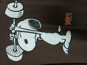 H&amp;M Oversized Brown Hoodie Snoopy