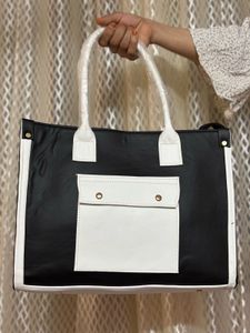 Chic Black & White Tote Bag
