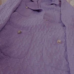 Purple Patterned co- ord