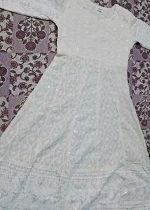 Anarkali Chicken Kurti With Dupatta
