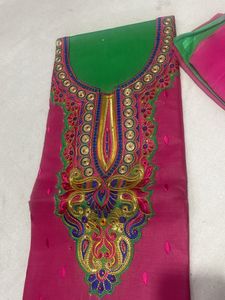 Front Pach Work Thread Soft Duppta Low Prize