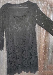 Like New Black Casual Mini One Piece For Girls