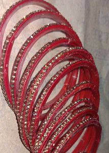 Red &amp; Gold Bangle Set