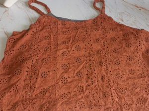 Eyelet Tank Top