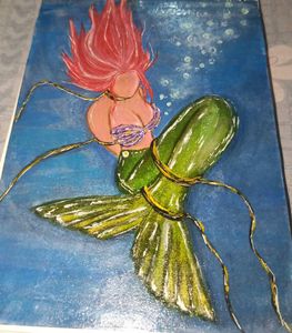 Mermaid Acrylic Handmade Painting