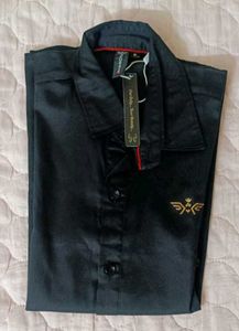 Burgundy &amp;Black Cotton Shirt (COMBO)- New with Tag