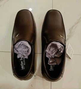 🛑Leather Solid Brown Formal Shoes