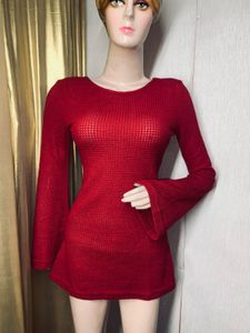 Few in Stock Red Long Sleeve Top