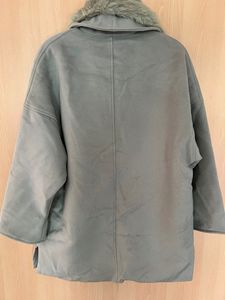 Fur Coat Free Size Dropped Shoulder