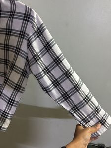 Plaid Crop Shirt