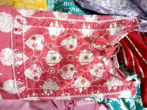 (Fresh Piece)Straight KurtaSet With Cotton Dupatta