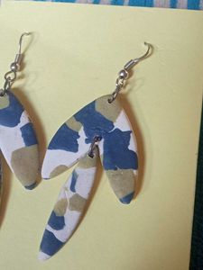 Funky Patterned Drop Earrings