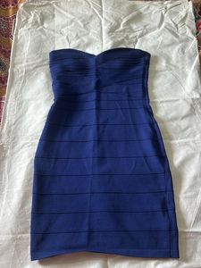 Blue Bodycon Mini Dress