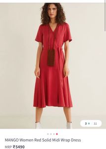Red Mango Midi Wrap Dress