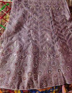 Women Designer Mirror Worked Unstiched Lehenga Cho