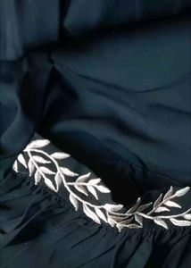 Elegant Black Abaya with Embroidery