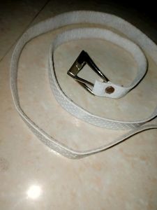 white waist belt