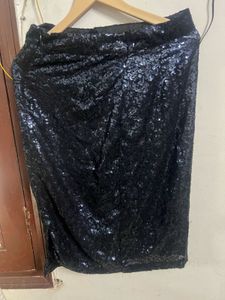 Sparkly Blue Pencil Skirt
