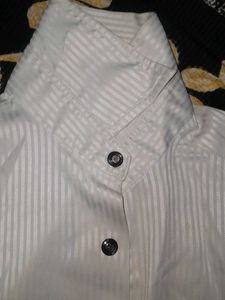 Striped White Shirt