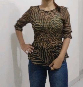 Animal Print Top