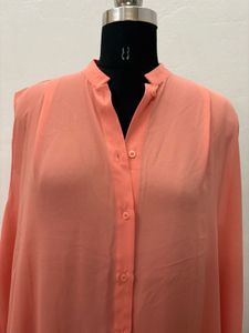 Peach Chiffon Blouse