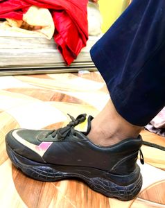 Black Colour 🖤 Party Wear Sneakers 👞 For Women