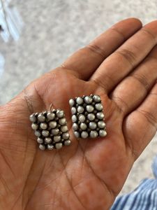 925 Silver Amrapali Pearl Studs