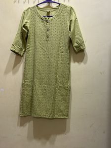 Pista Green Kurta &amp; Pant Set Size S