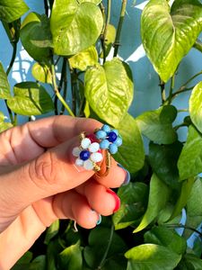 Beads Flower Ring ,Affordable, Stylish, Handmade.