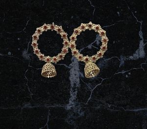 Stylish &amp; Party Wear Golden Jhumkas For Women