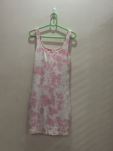 Pink Tie-Dye Dress