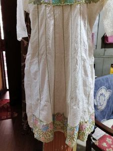 Embroidered White Kurti
