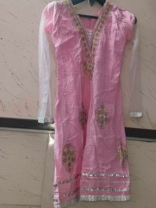 Pink Embellished Kurti