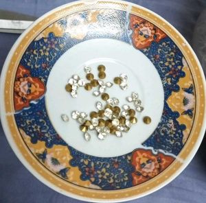 Craft Rhinestones Gold Lined Diamond Chatons