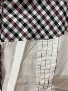 White &amp; Checkered Shirt