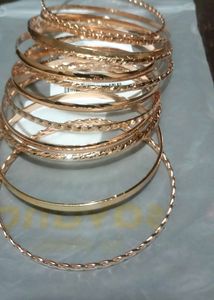 Gold Bangles Set