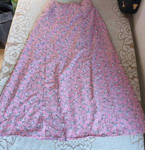 Floral Pink Maxi Skirt