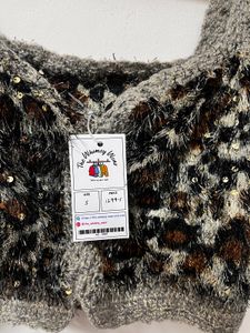 Animal Print Frill Top