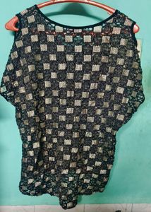 Stylish Black &amp; Gold Top