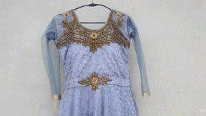 Elegant Lavender Ethnic Gown