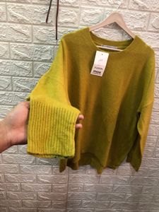 Fusion Max Yellow Knit Sweater