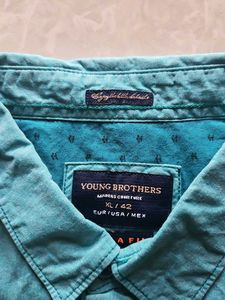 Men&#39;s Blue Casual Shirt