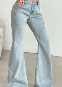 Flared Light Wash Denim Jeans