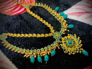 Green Colour Bridal Jewellery Set