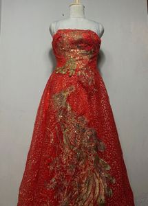 Red gown